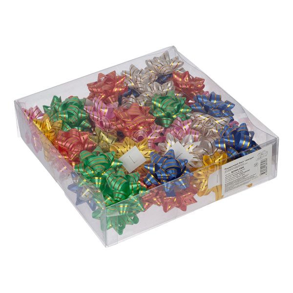 Подарочный бант 5 см, 54 шт, ассорти, Stilerra BOWS-5MS