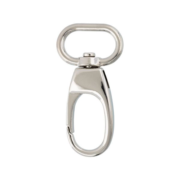 Карабин металл 20.0 мм (50х25 мм), 10 шт, 04 никель, Gamma GH 117/20/10