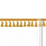 Бахрома отделочная 45.0 мм / 10 метров, с кистями, 112 золотистый, Gamma 444