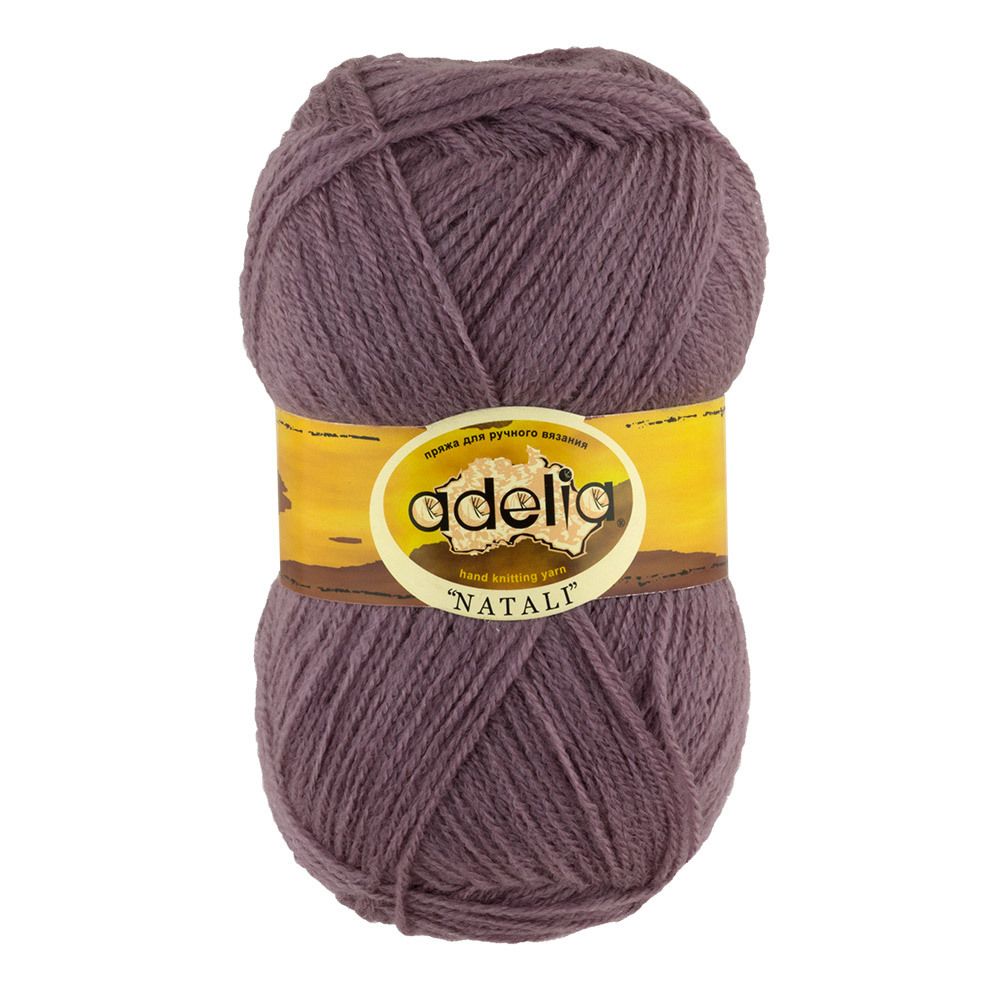 Пряжа Adelia Natali / уп.10 мот. по 50г, 300м, 23 св.серо-фиолетовый