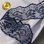 Кружево капроновое 45 мм / 9.14 м, TBS.30010 цв.120 (159) т.синий, Kruzhevo