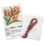 Набор для вышивания нитками РС Студия, Тюльпаны 8х8 см