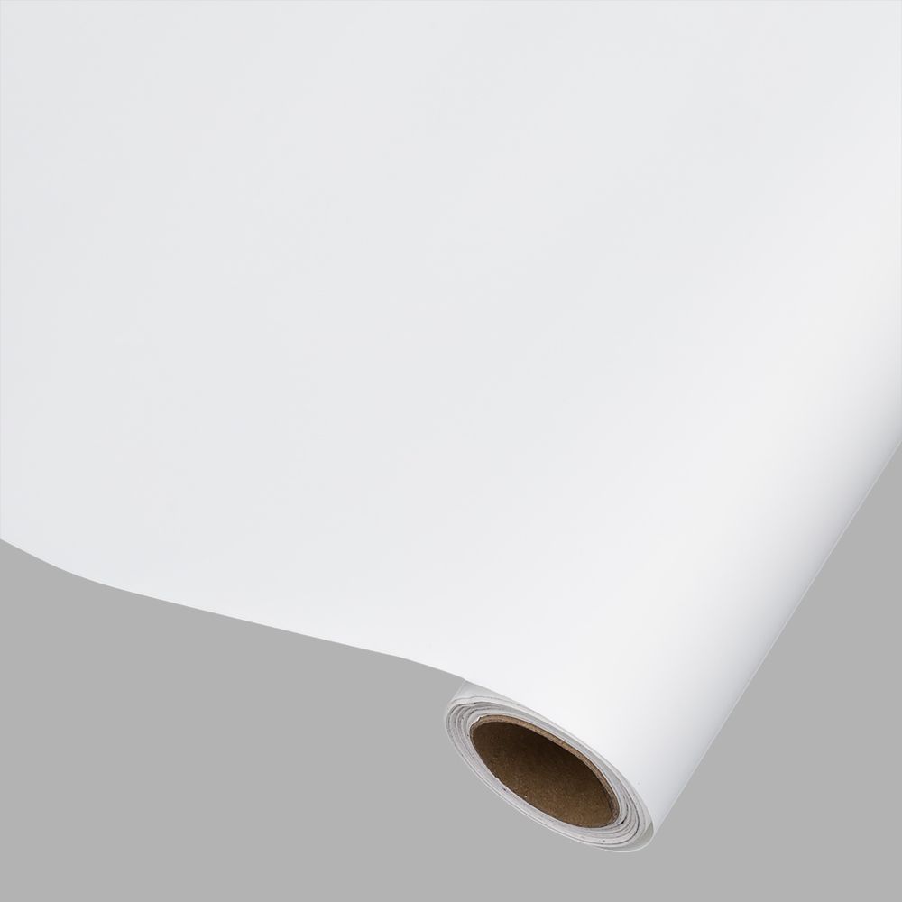 Пленка упаковочная однотонная для цветов и подарков, 65 мкр, 58см / 10м ± 5% (VH2541 белый)