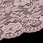 Кружево бельевое эластичное 300 мм / 13.72 м, цв. C344 пудровый