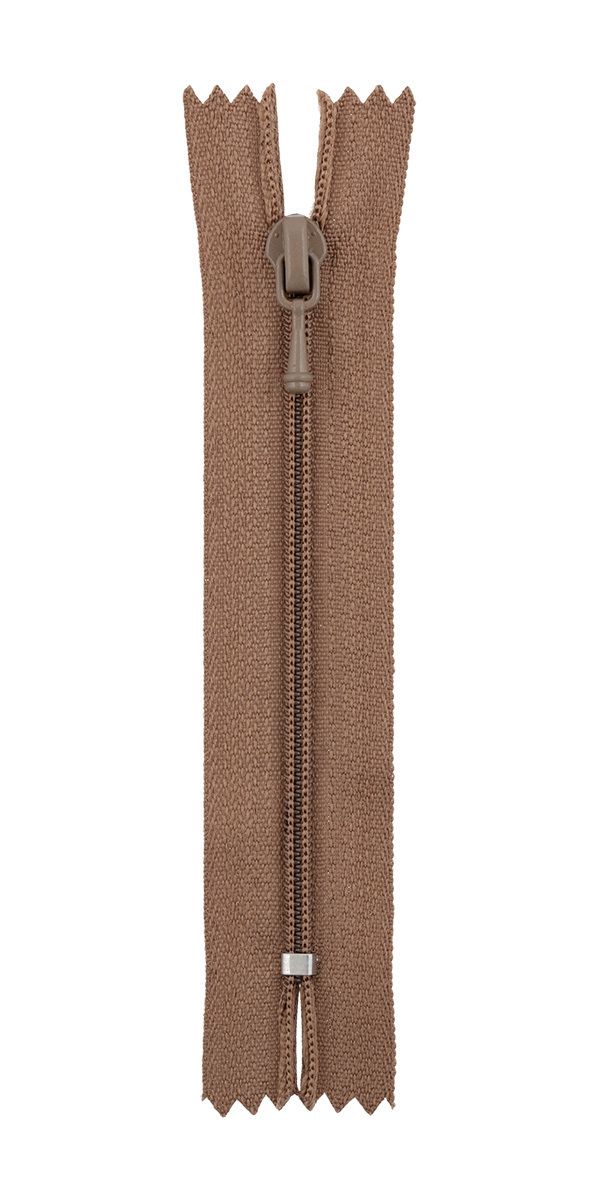 Молния спираль (витая) Т3 (3 мм) 1 зам., н/раз., 10 см, декоративная, 286 св.коричневый, ZipD 3S Gamma, 5 шт