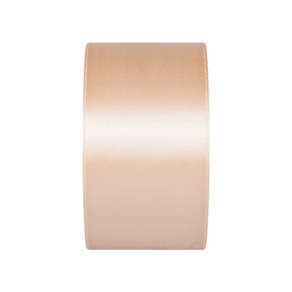 Лента атласная 1-сторонняя 50.0 мм / 33±2 метра, 061 св.св.бежевый, Gamma
