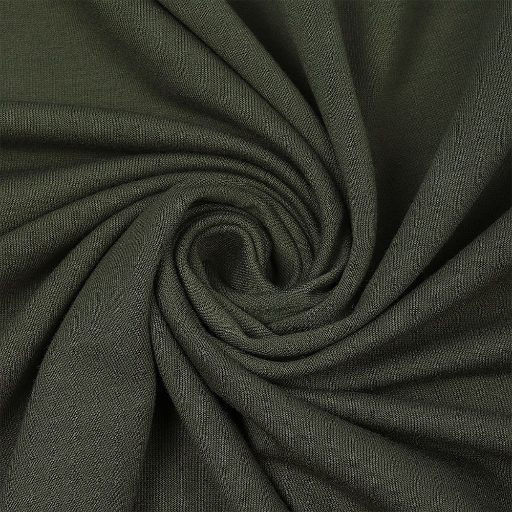 Футер 2-нитка петля поливискоза стрейч 220 г/м², 160 см / 3 метра, ФУТ2Х.TBY.ПЭ-ВИС.S096.3, цв.S096 хаки