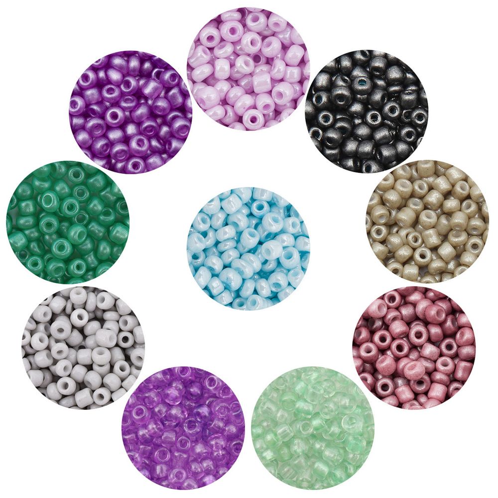 Набор бисера 11/0 ассорти №9 в тубе, 10 цветов, Astra&Craft