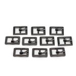 Пряжка 13 мм чер.никель мет, 20 шт