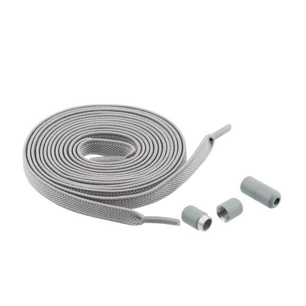 Шнурки эластичные с застежкой №6 Серый, Gamma GBG-06