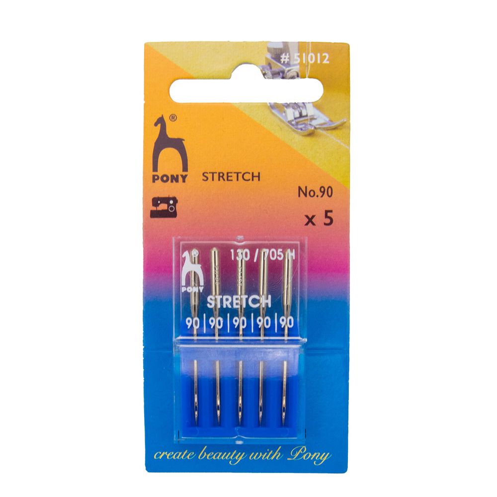 Иглы для швейных машин для стрейча 130/705 H-S, №90, 5 игл, Pony
