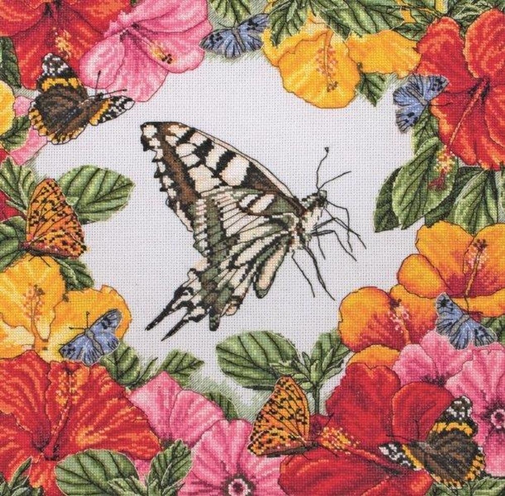 Набор для вышивания Maia &quot;Spring Butterflies&quot; 30*30см, MEZ Венгрия, 5678000-01225