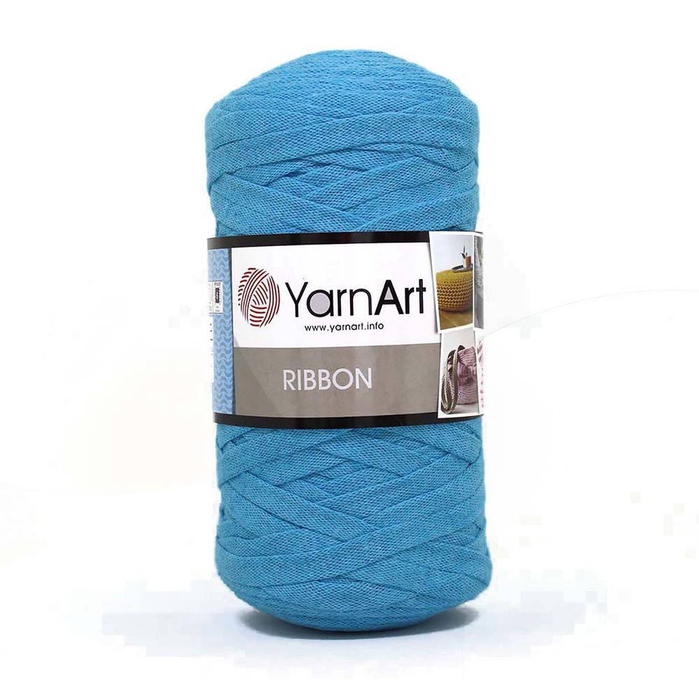 Пряжа YarnArt (ЯрнАрт) Ribbon / уп.4 мот. по 250 г, 125м, 763 голубой