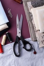 Ножницы рукодельные 12.5 см, в чехле, с микро заточкой, Micron VIT-19