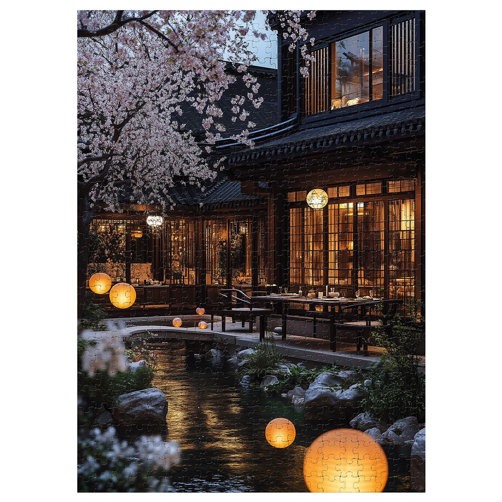 Пазл. Премиальная коллекция 500 элементов, TOP-PZL-500/03 Вечер под сакурой, Фрея