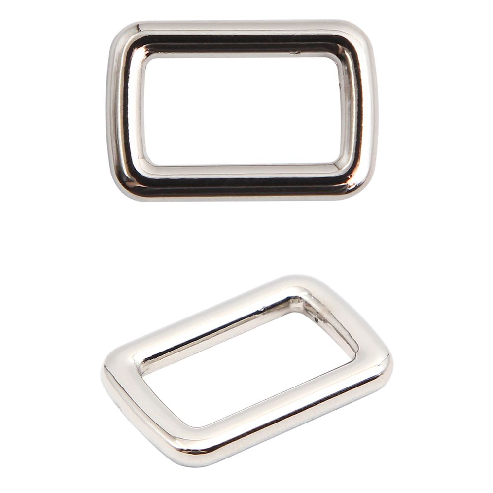 Рамка прямоугольная металл 15 мм /21х14 мм/ никель, ГУ12749, 4 шт