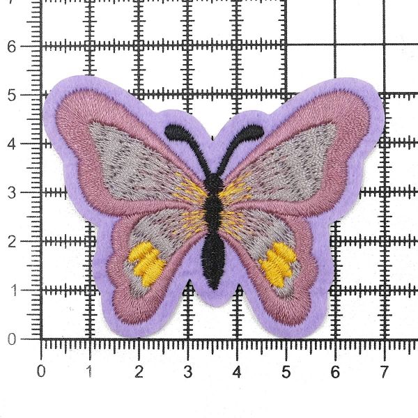 Термоаппликация Бабочка, 5.4х7см, Hobby&Pro (фиолетовый)