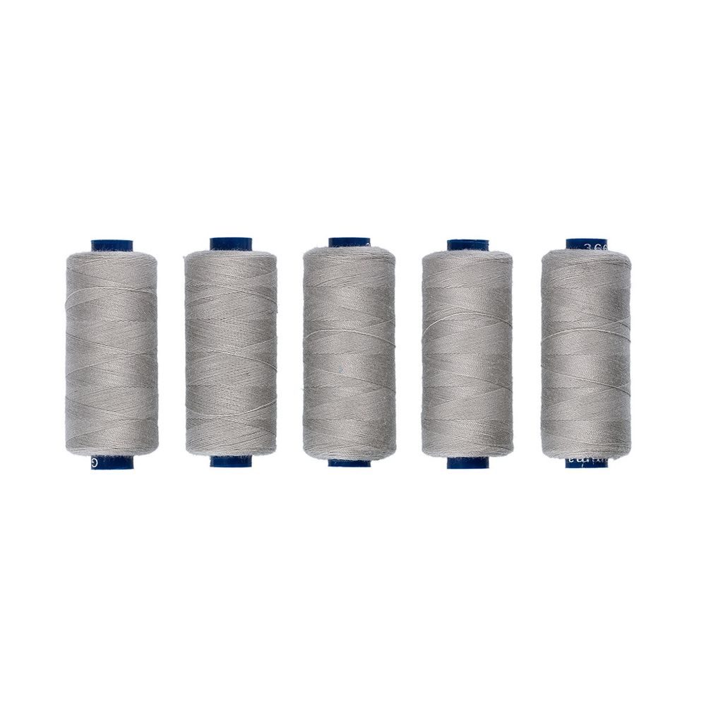 Нитки швейные бытовые Gamma 40/2, 365 м / 5 кат, №366 св.серый