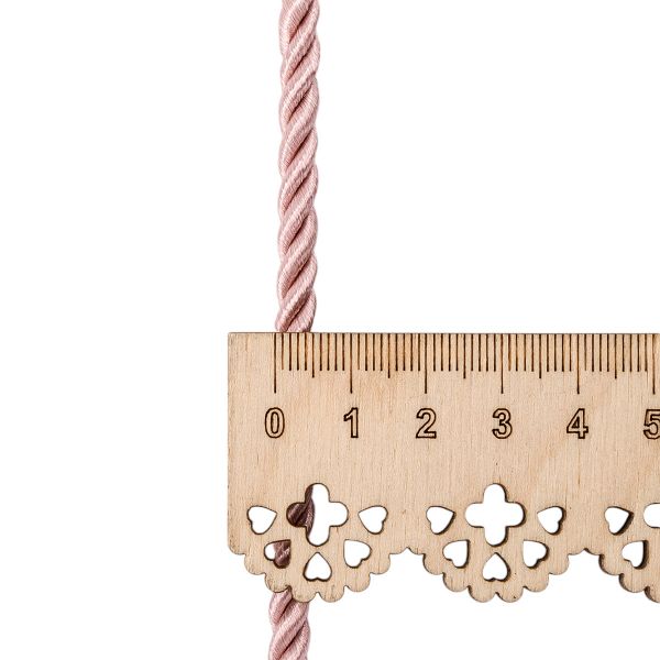 Шнур витой 5мм / 18,29м, 143 пыльная роза, 1AS-168