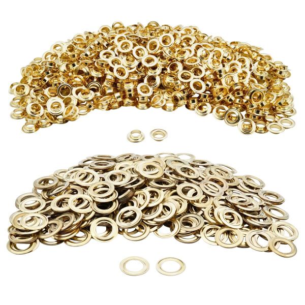 Люверсы металл ⌀17.0 мм (внутр.), h5 мм (внутр.), №31, металл, New Star, золото, уп.≈1000 шт