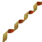 Лента (тесьма) жаккардовая 24.0 мм / 25±1 метров, рис. 9192, желтый, С1852Г17