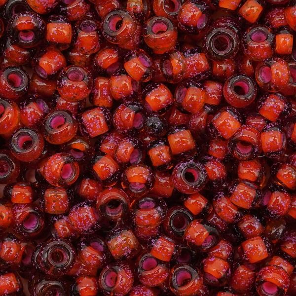 Бисер Astra&Craft 11/0 (2.1 мм), 200 г (10х20 г), цв. 308.2 коричневый прозрачный с цветным центром