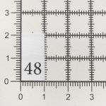 Этикетка-размерник, белый, 10х20 мм, 100 шт, 48