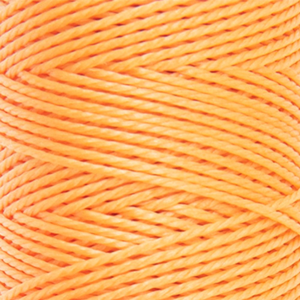 Нитки для кожи вощёные кручёные (полиэстер) 0.45 мм, 40 м, 015 т. желтый, LC-005, Промысел