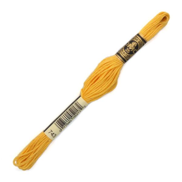 Мулине DMC 117 (743), 12 мотков по 8 метров