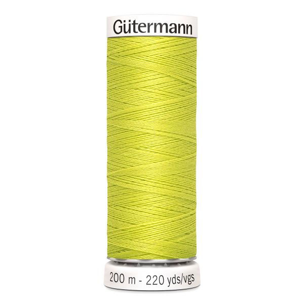 Нитки универсальные Gutermann Sew-all, 200м, 334 желто-зеленый, 5 катушек