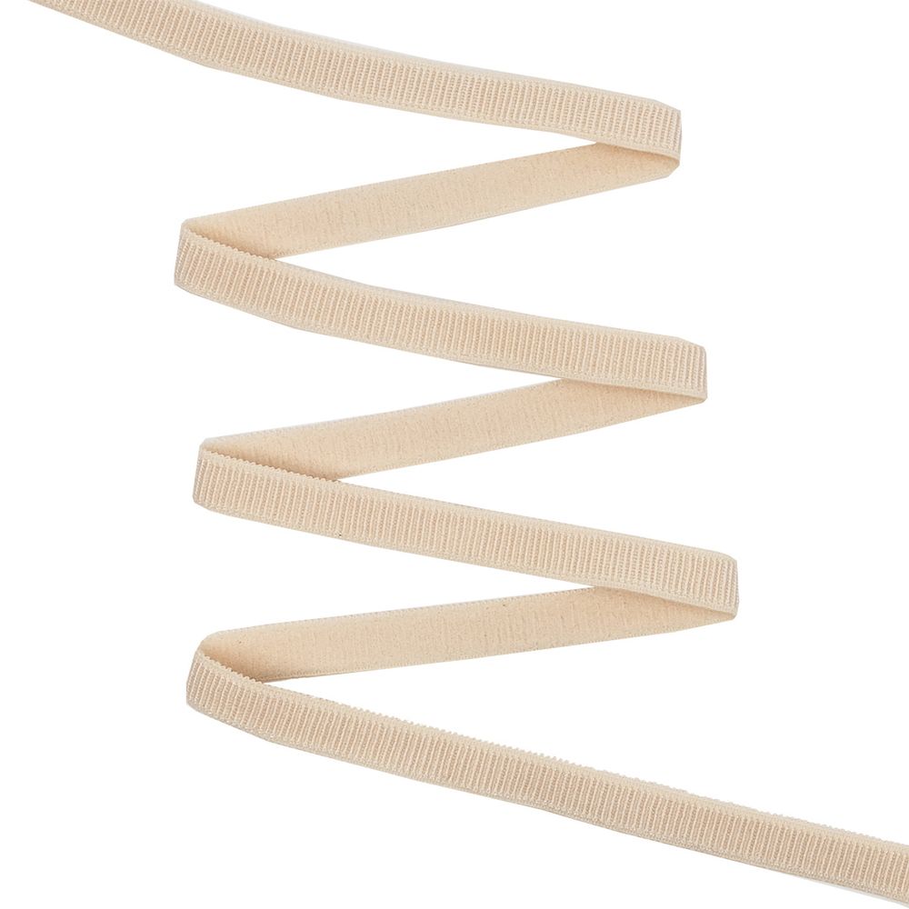 Резинка бельевая (бретелечная) блестящая 10.0 мм / 50 метров, бежевый, ML211.010