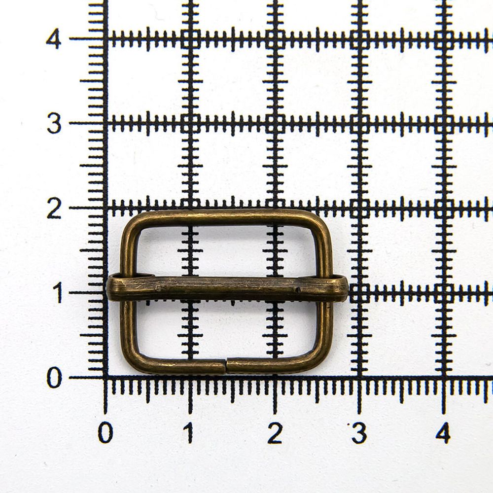 Рамка регулировочная 21мм (25*19мм, d-2мм) 816-308, (латунь), 100 шт