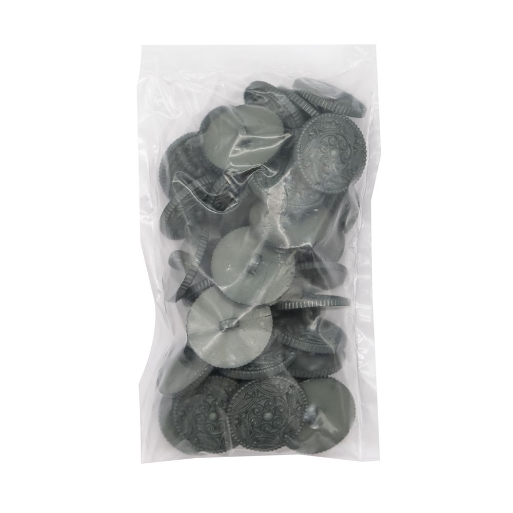 Пуговицы на ножке 28 мм (309 серый), 36 шт