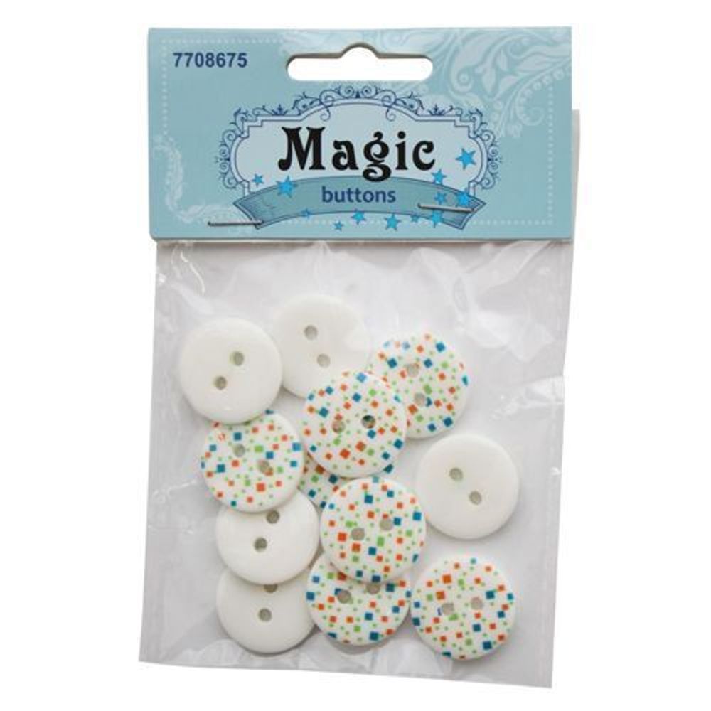 Пуговицы детские 18мм, 12шт, 9RHB9852, Magic Buttons