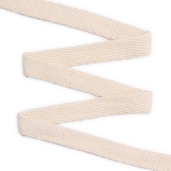 Шнур плоский плетеный х/б ⌀15.0 мм / 50 метров, суровый