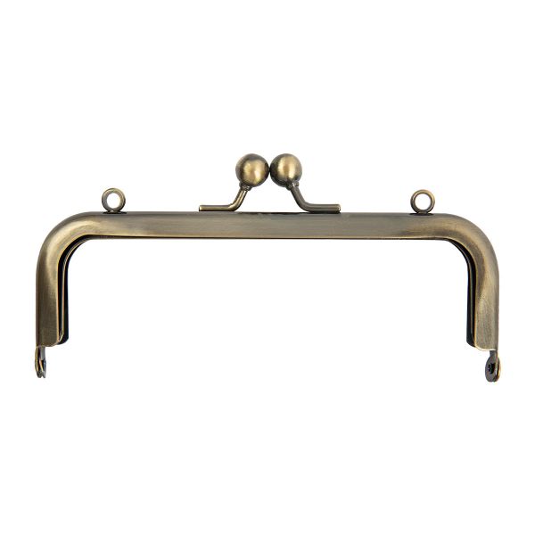 Застежка для сумки фермуар 15х7.5 см, 1 шт, 02 под состаренную бронзу, Gamma FER-27