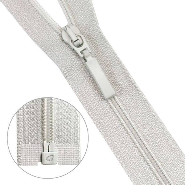 Молния спираль (витая) Arta Т5 (5 мм) 1 зам., разъем., 60 см, цв. 154 св.серый, уп.5 шт