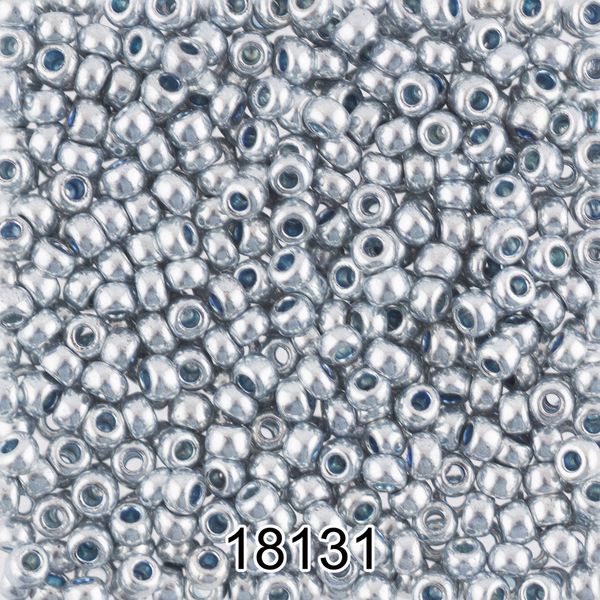 Бисер Preciosa 10/0 (2.3 мм), 500 г, 18131 (Ф393) серебряный