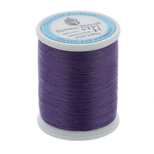 Нитки для пэчворка SumikoThread 200 м, (219 ярд), 21 сиреневый