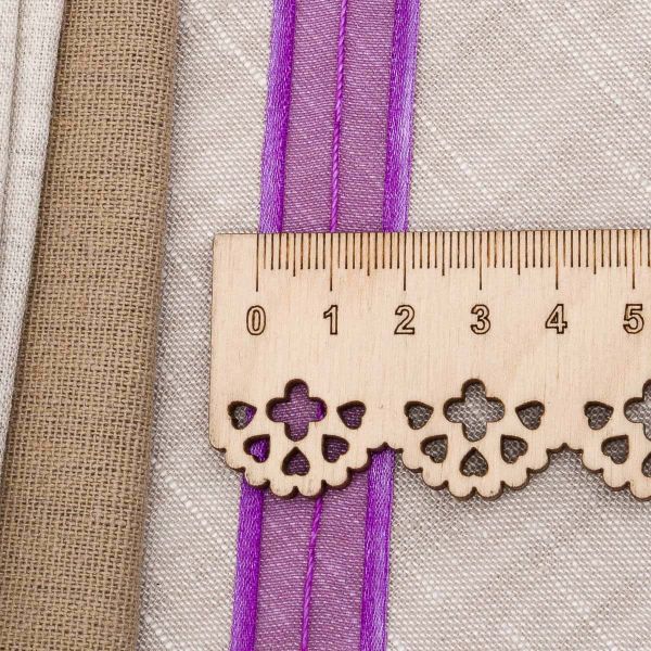 Лента капроновая (органза) для сборки бантов 20 мм, 25м HRPL-1021 (HS-1054 фиолетовый)