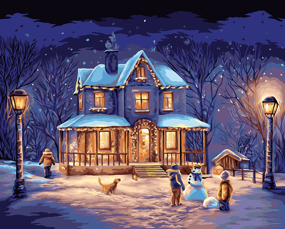 Картина по номерам Фрея PNB/PLDD-179, Предвкушение чуда, (со светодиодами) 50х40 см