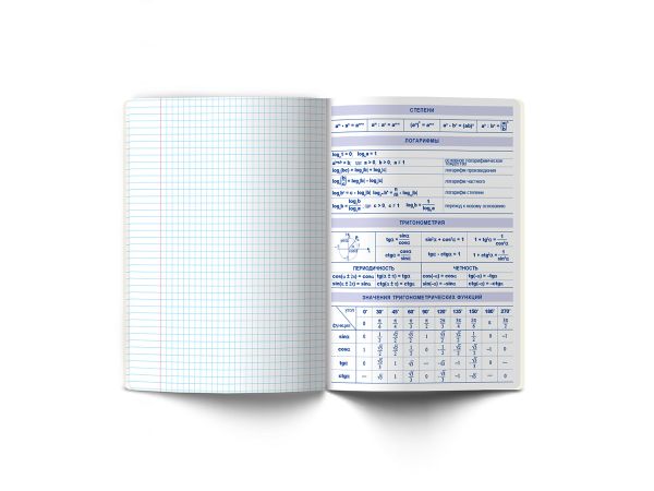 Комплект тетрадей со справочным материалом И всё-таки она вертится!, A5+ 48 л. 12 шт, на скобе 65 г/м², белизна 100 %, клетка/линия, 01050 12 предметов, Светоч 48К34