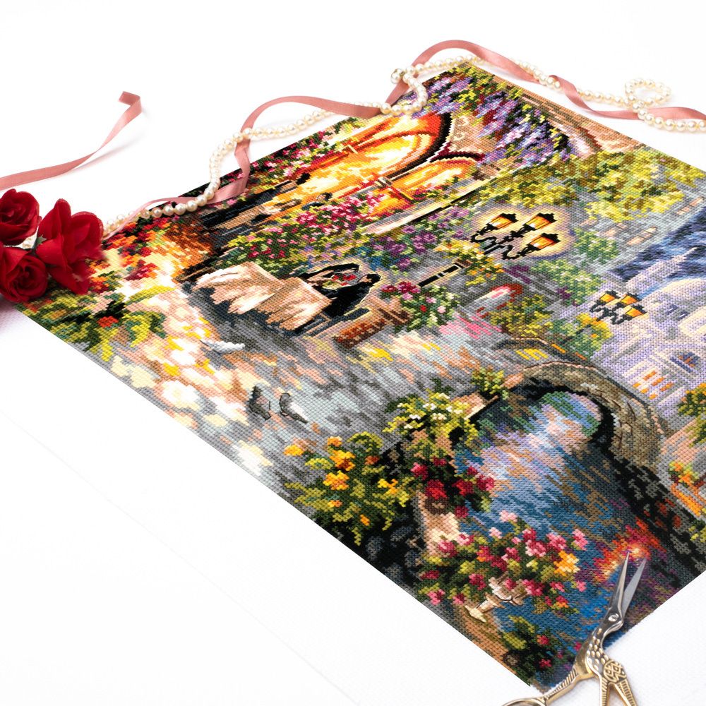 Набор для вышивания нитками Чудесная игла, Ночное рандеву, 40х32 см