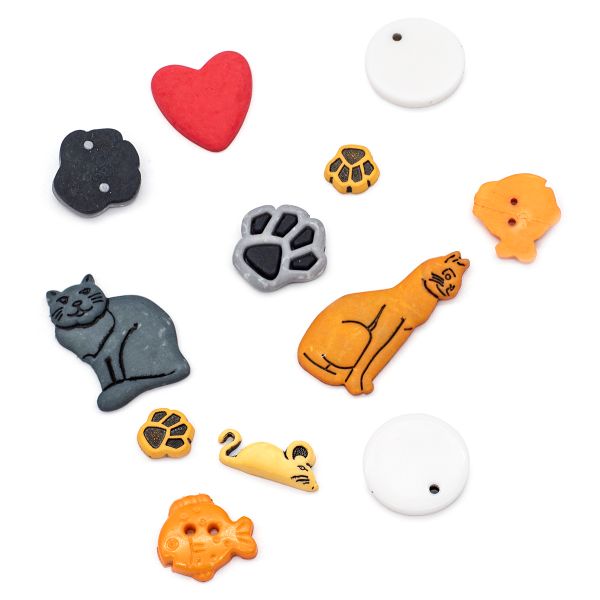 Украшения декоративные пуговицы Кити