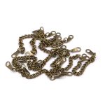 Вешалка-цепочка для одежды 100х5 мм, металл, бронза, 10 шт, ГНУ268