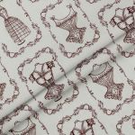 Ткань для пэчворка Peppy Век моды, отрез 50х55 см, 146 г/м², ВМ-16 серый, Peppy