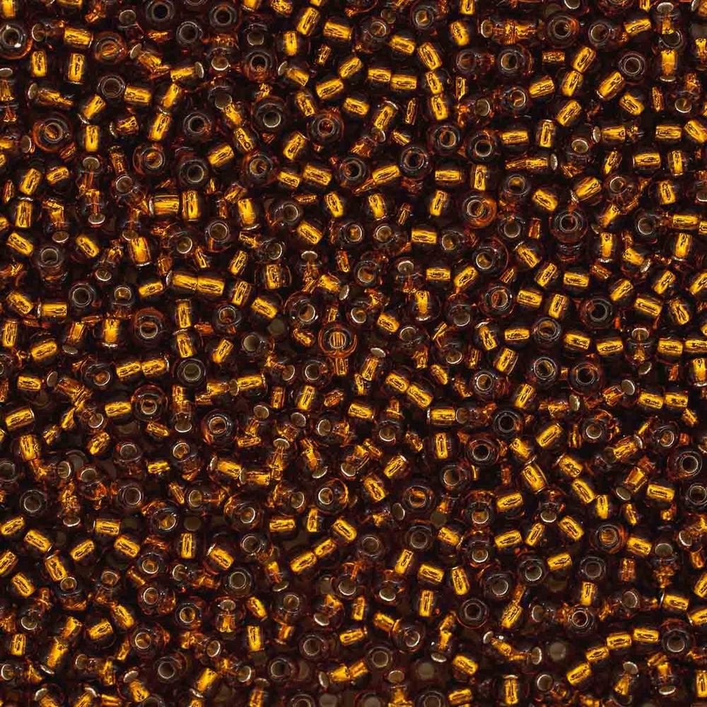 Бисер Preciosa прозрачный, серебряный центр 10/0 (2.3 мм), 100 г (5х20 г), цв. 17090