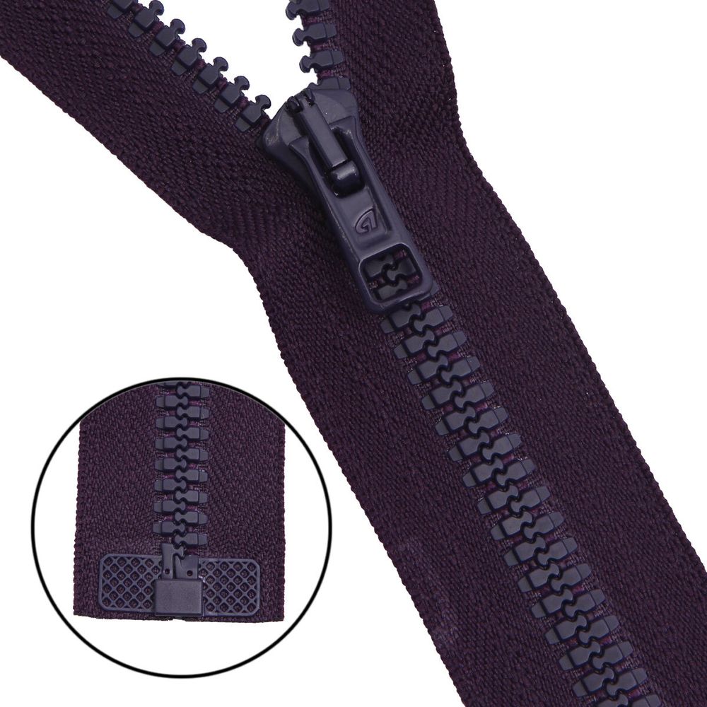 Молния трактор Arta Т6 (6 мм) 1 зам., разъем., 85 см, цв. 032 фиолетовый, уп.5 шт