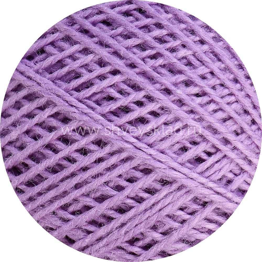 Пряжа ПНК им.Кирова Флокс / уп.20 мот. по 25 г, 150м, 1302 сиреневый