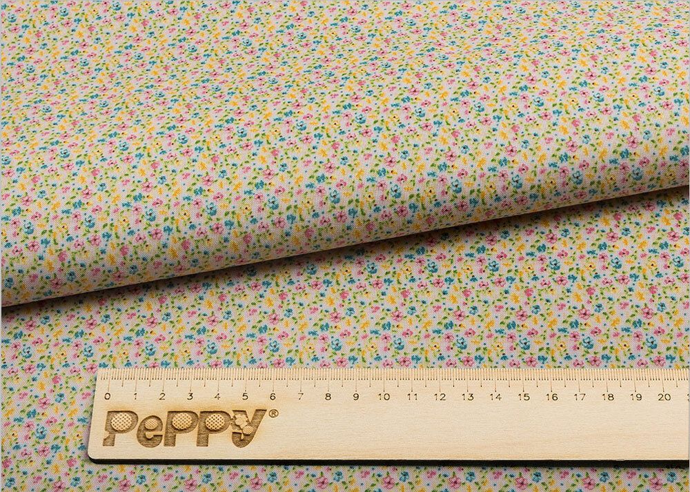 Ткань для пэчворка Peppy Нежная история, отрез 50х55 см, 146 г/м², НИ-17 розовый, Peppy